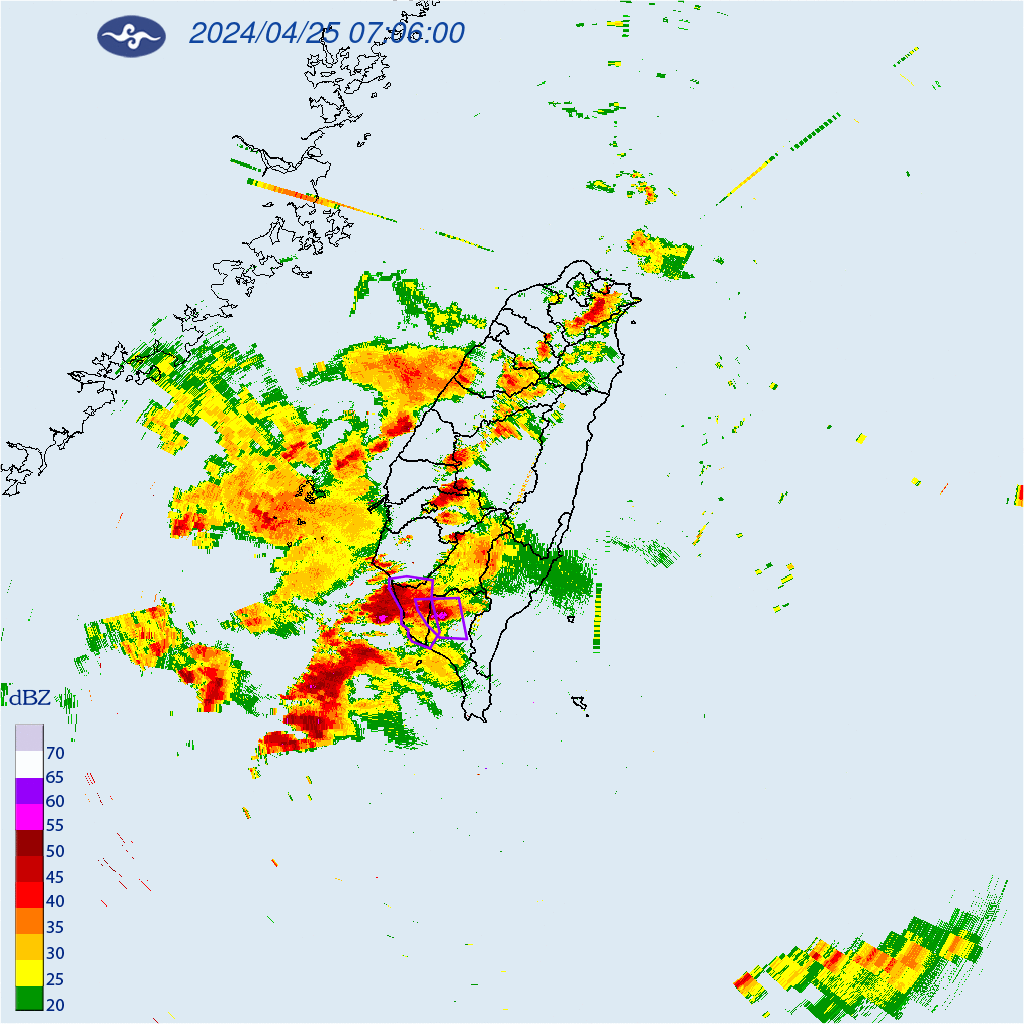 今早大雷雨即時。(圖/中央氣象署)