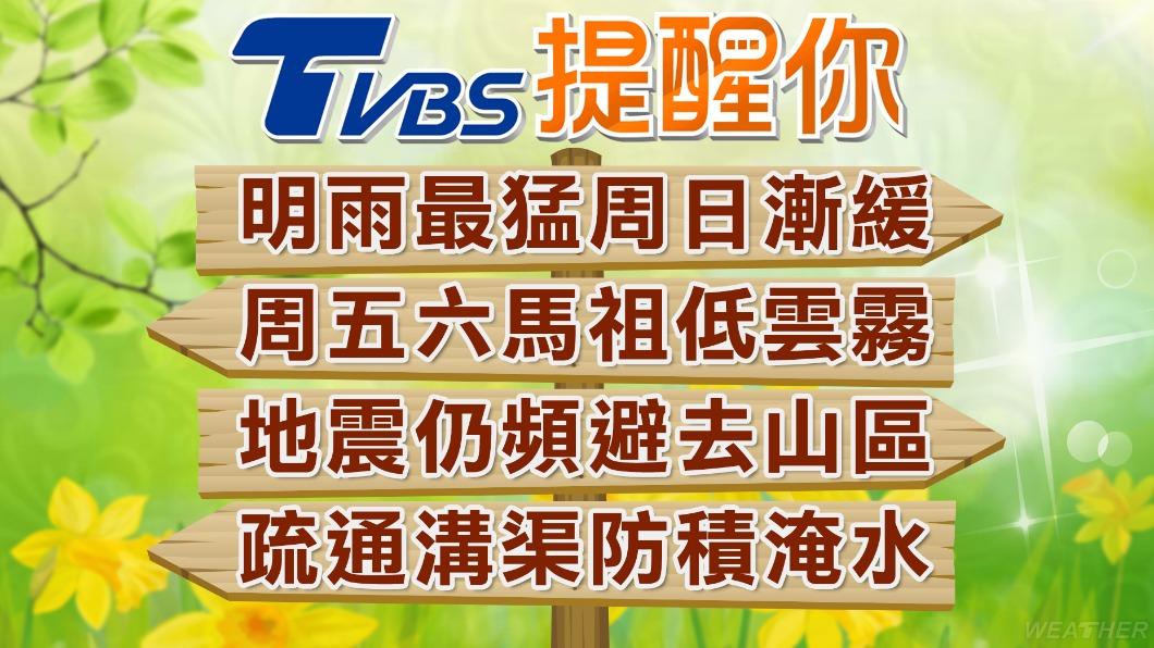 近期餘震頻繁,山區降雨多,非必要請避免前往山區活動。(圖/TVBS)