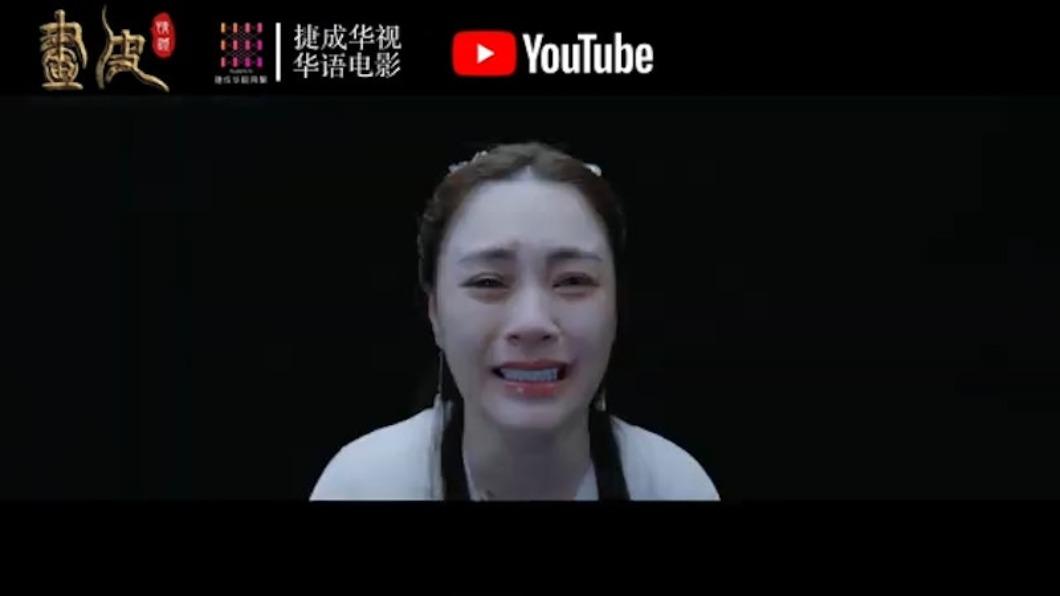 阿嬌被網友批評表情僵硬。(圖/翻攝自Jetsen FilmYT)
