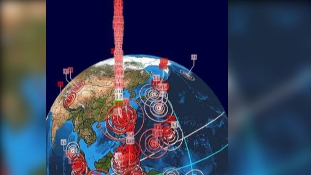 台灣地震3D圖「頻率突破天際」　鄉民傻眼：真的正常？
