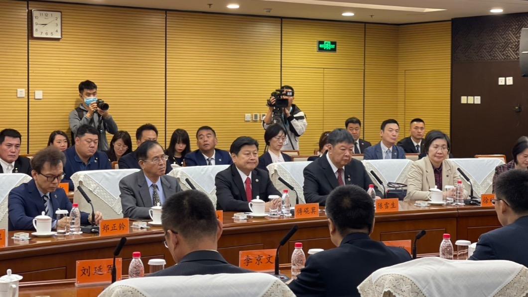 國民黨立委們與中國大陸文旅部會談。(圖/傅崐萁辦公室提供)