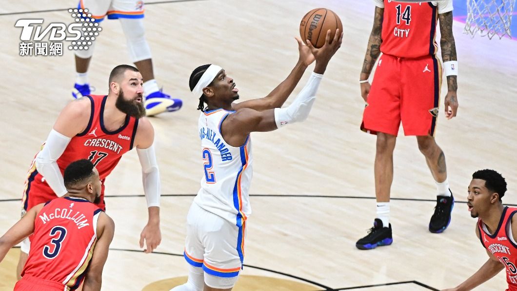 NBA/客場踢館照樣血洗!SGA坐鎮雷霆 「三連勝聽牌」痛擊鵜鶘