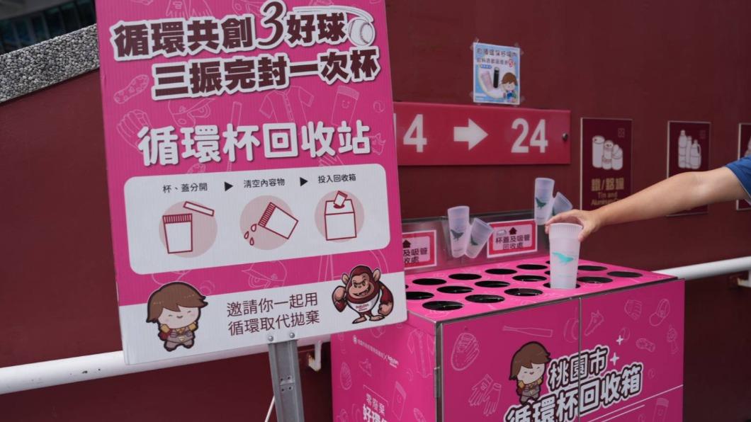 2024樂天桃猿永續趴,桃市府與球隊攜手倡議垃圾減量。(圖/桃園市政府)