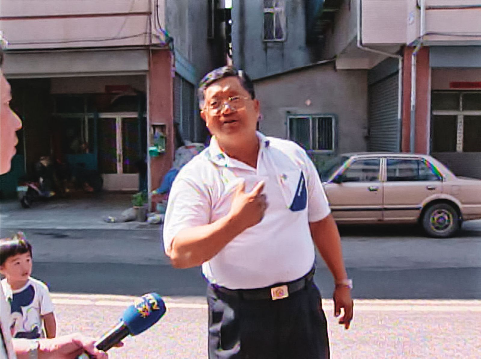陳姓警官(圖)為了抓林博文的黨羽,左眼中槍失明。(圖/東森新聞提供)