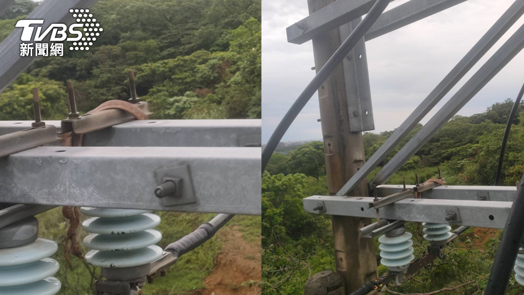 昨日下午因蛇類碰觸線路等原因，造成停電。（圖／TVBS）