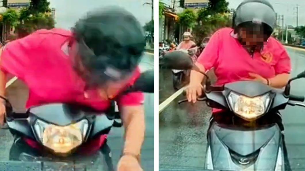 肚變安全氣囊?女騎士廟會喝酒追尾前車 酒測值0.77慘了