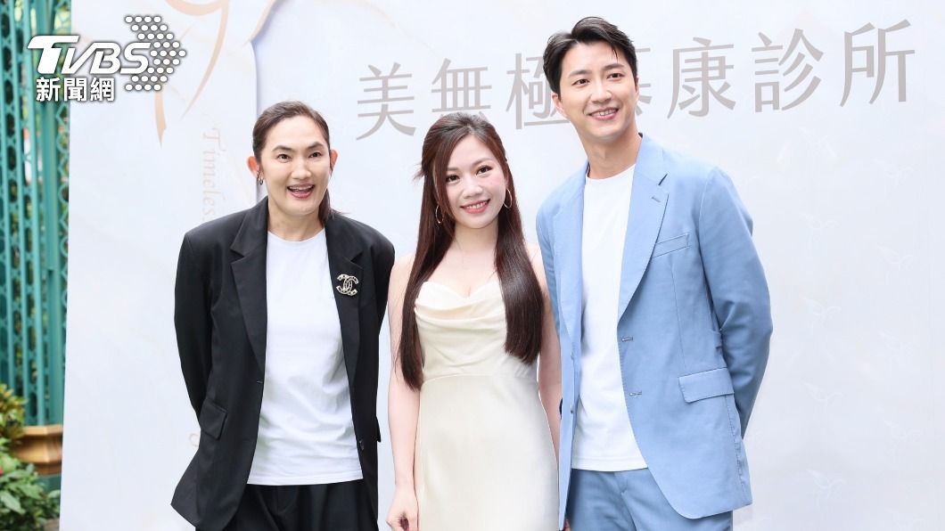 錢薇娟(左起)、蔡尚樺、江宏傑《全明星運動會》夥伴們。(圖/趙世平攝)