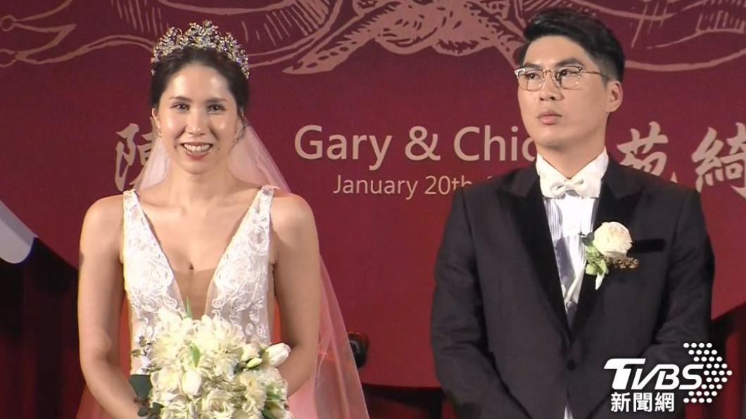 當年余苑綺和Gary舉辦婚禮。(圖/TVBS資料照)