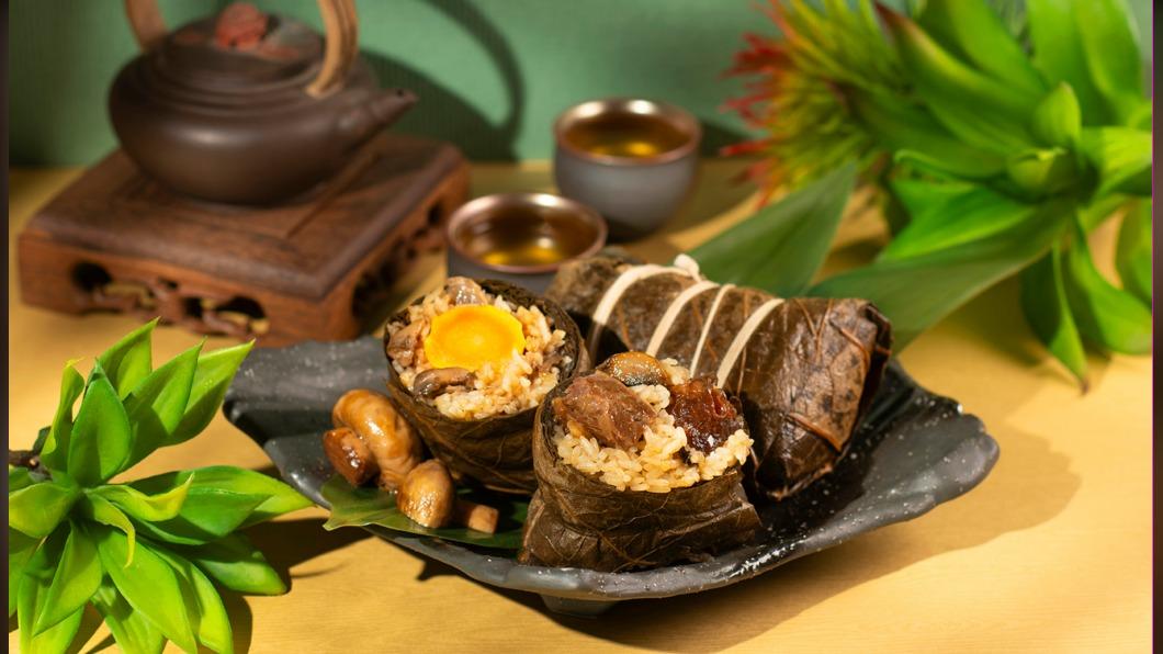 蘑菇牛肉蛋黃粽。(圖/業者提供)