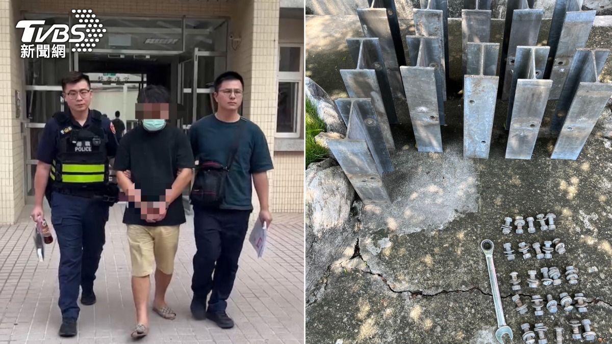國道護欄也扛走!彰化鋼鐵大盜連犯7案 竄逃一個月抓到了