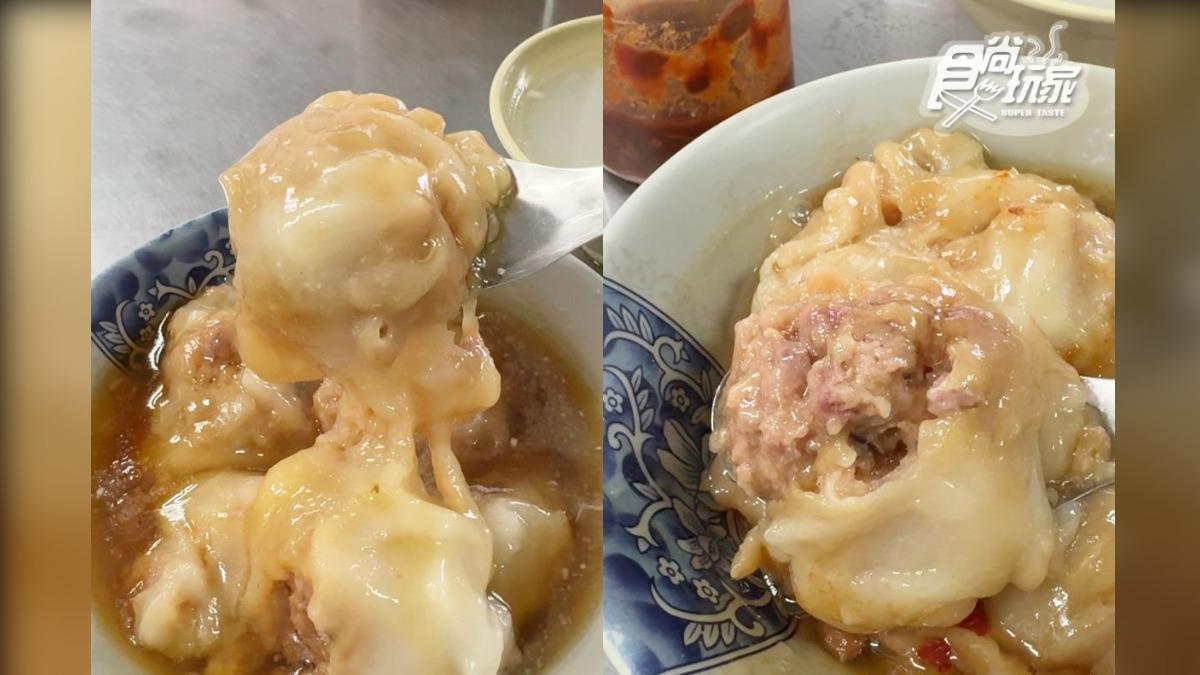 肉圓外皮非常Q嫩,裡頭的肉餡美味大顆又彈牙。(圖/江亭儀提供)