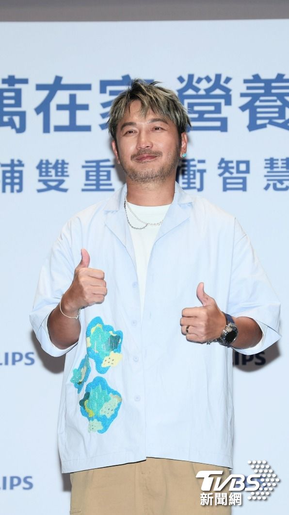 KID升格二寶爸。(圖/趙世平攝)