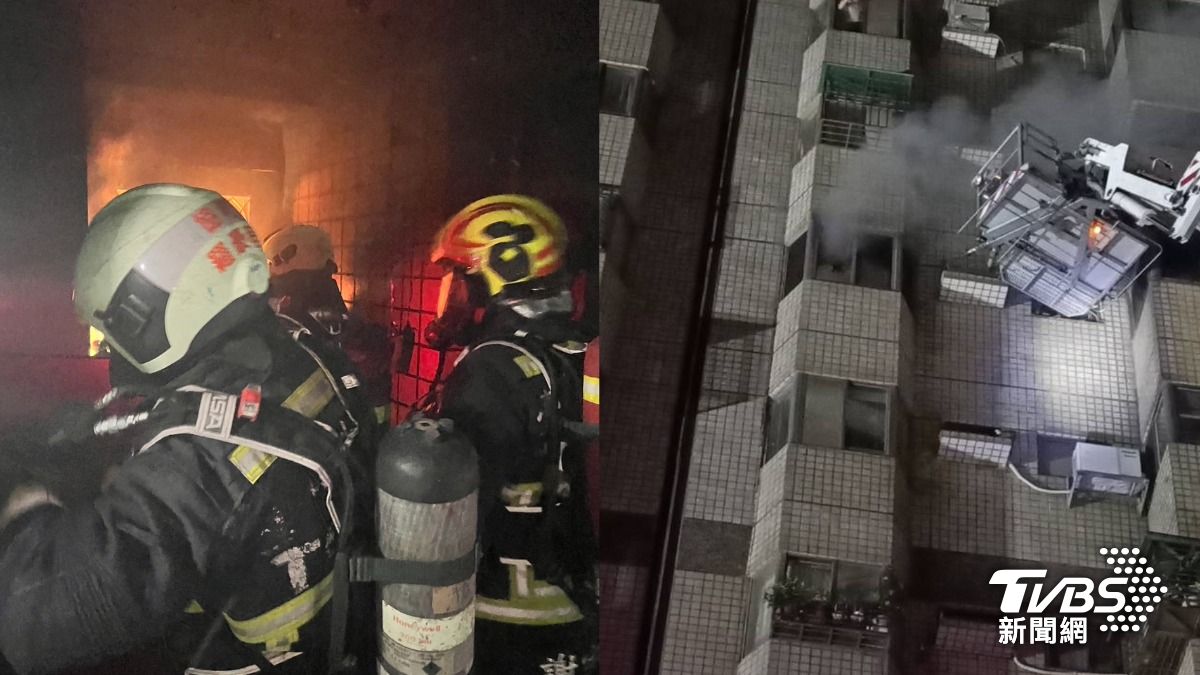 台中火警釀2死3傷。（圖／TVBS）