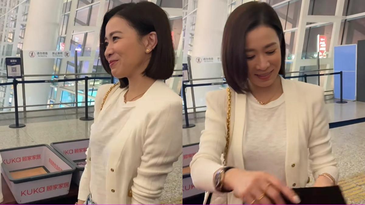 遭陌生男突然凑近!佘詩曼嚇壞瞬間「變臉」 超真實表情全被拍