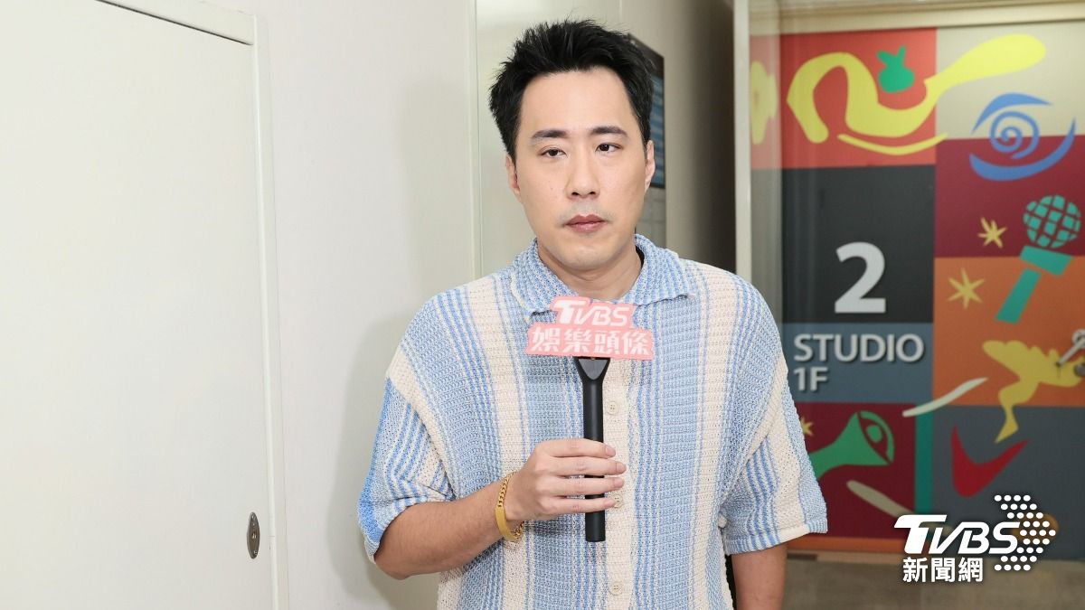 余祥銓被問到家務事,滿面愁容。(圖/趙世平攝)