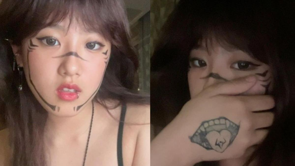 梧桐妹曬出自己身上大片紋身圖樣的照片。(圖/翻攝自IG)