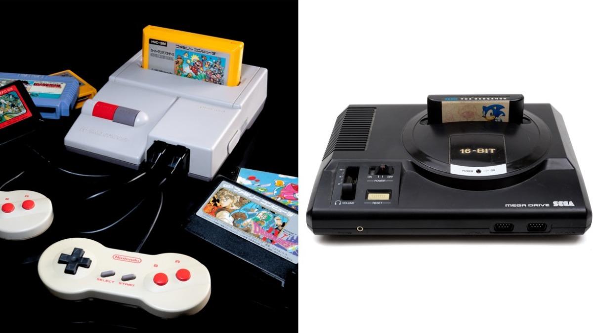 Famicom的最後一個版本;SEGA的Mega Drive。(圖/shutterstock達志影像)