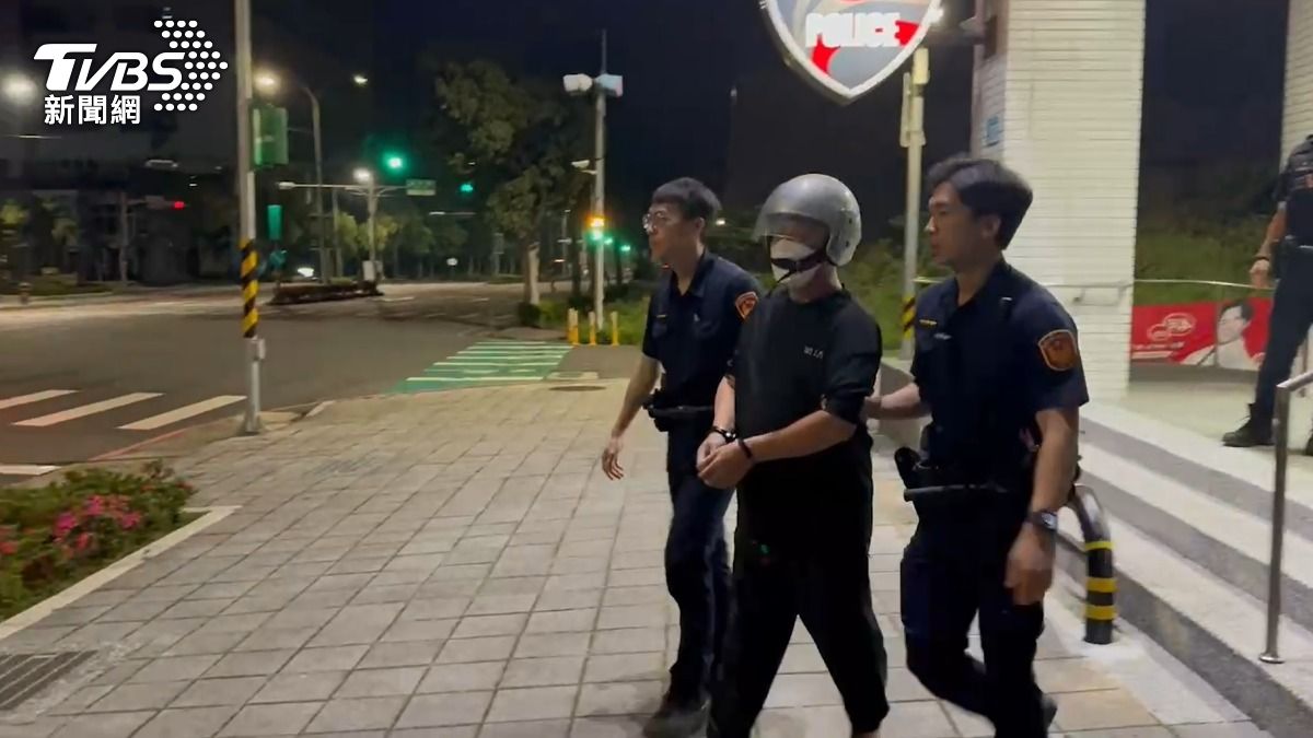 酒駕的蔡姓男子被警方移送法辦。(圖/TVBS)