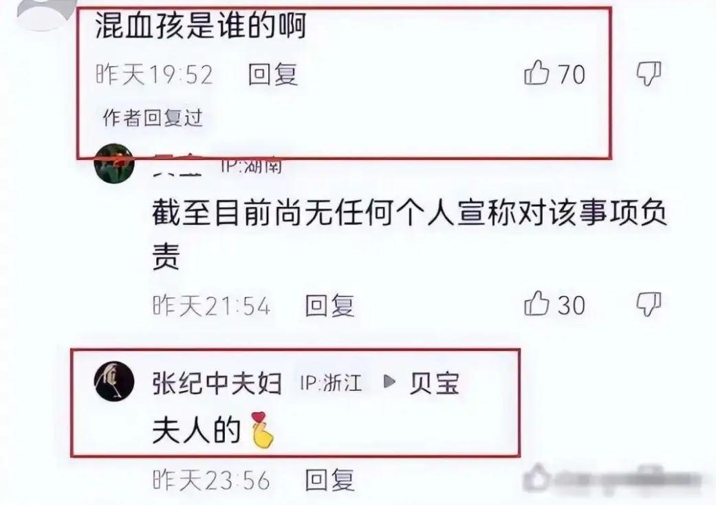 面對網友犀利提問,張紀中只回應「夫人的」。(圖/翻攝自微博)