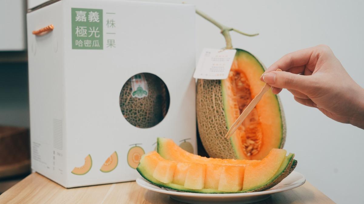 「嘉義極光」有哈密瓜界愛馬仕之稱。（圖／翻攝自嘉義縣農業處臉書）