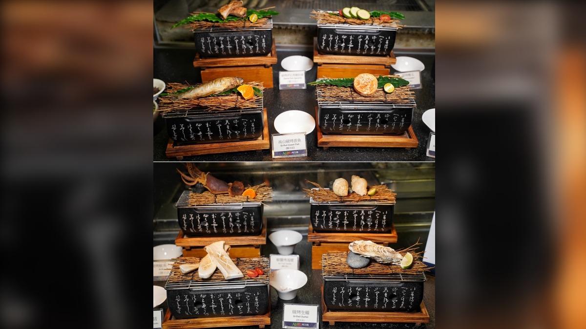 烤物區的現烤海鮮。(圖/阿華田的美食日記提供)