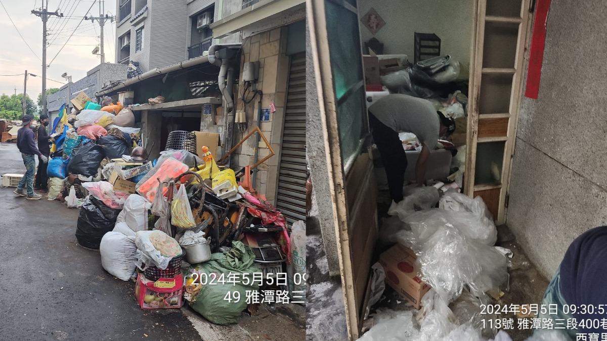 台中「米奇屋」大掃除!祖先牌位困5千公斤垃圾堆 4台車清不完