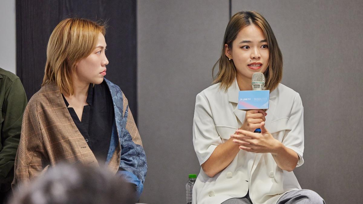 製作人Wan(右)提到泰國BL劇受眾逐漸擴大,相對的品質也要跟上。(圖/LINE TV提供)