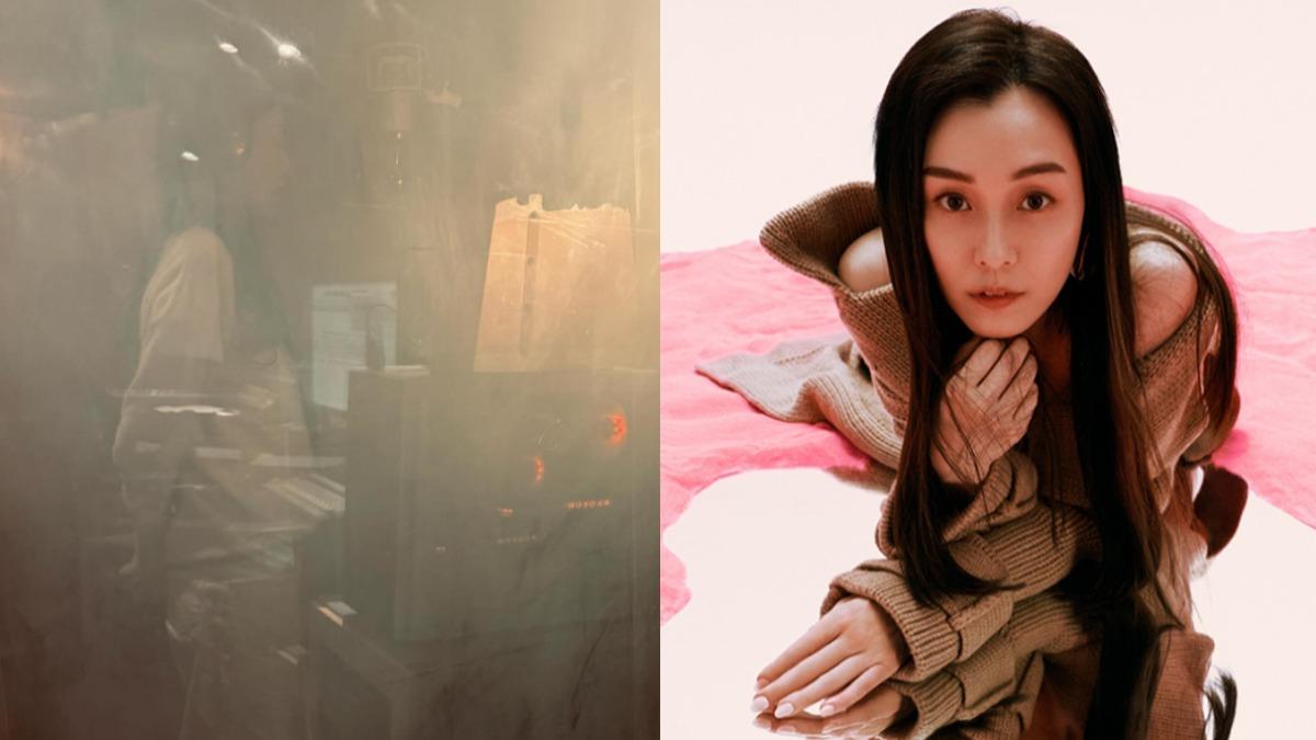 范范去年被老公的性騷風波影響,導致北流演唱會取消,直到今年4月才又重回錄音室。(圖/翻攝自范瑋琪臉書)