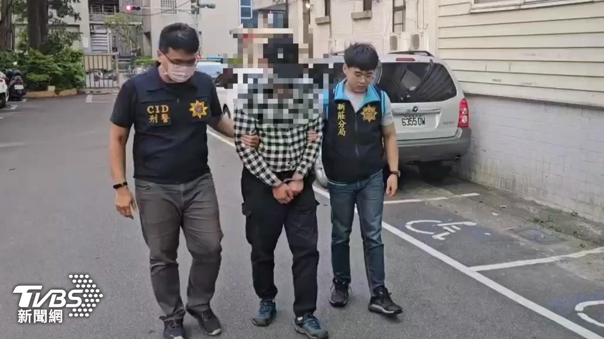白嫌被警方依法送辦。（圖／TVBS）