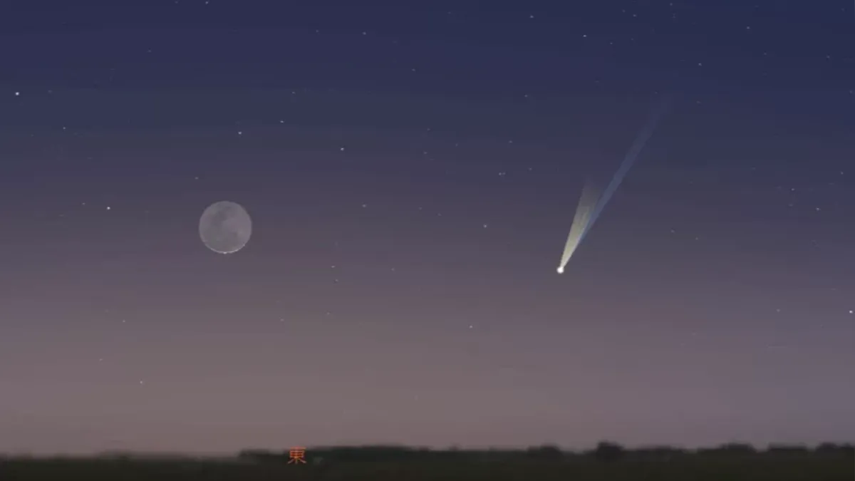 天空驚現「黃綠尾彗星」!台北、新竹人目擊 高速掠過全看傻