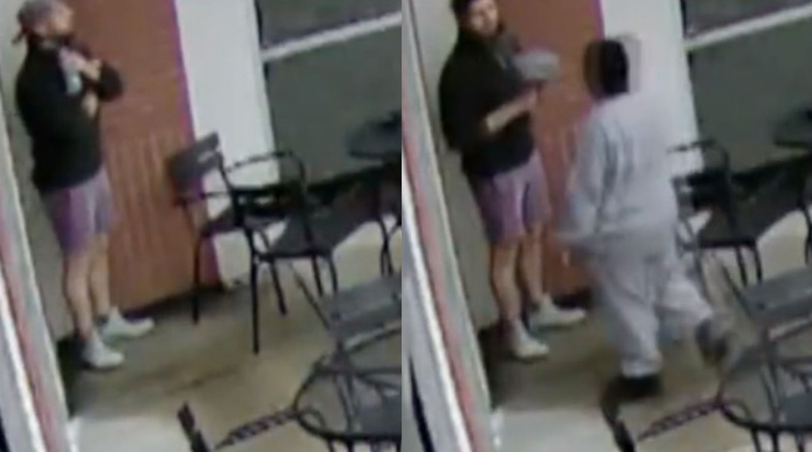 富豪巴斯比斯原本只是家中遇到火警警報,狼狽躲去咖啡店暫時休息,沒想到遇到善心男孩想捐錢給他幫助。(圖/翻攝自X@CBSEveningNews)