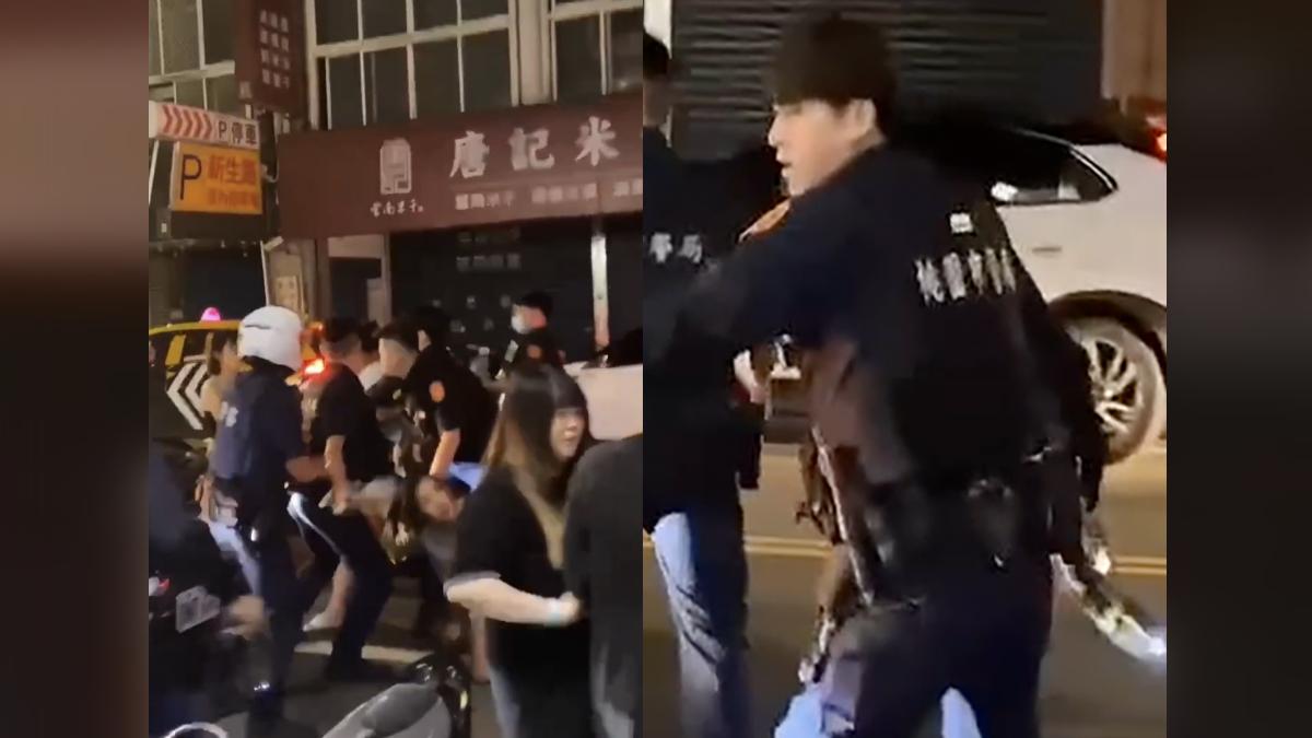 中壢群毆警方持電擊槍壓制 網歪樓:現在警察都那麼好看嗎?