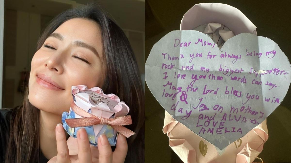 林心如收到女兒送的母親節禮物。（圖／翻攝自林心如臉書）
