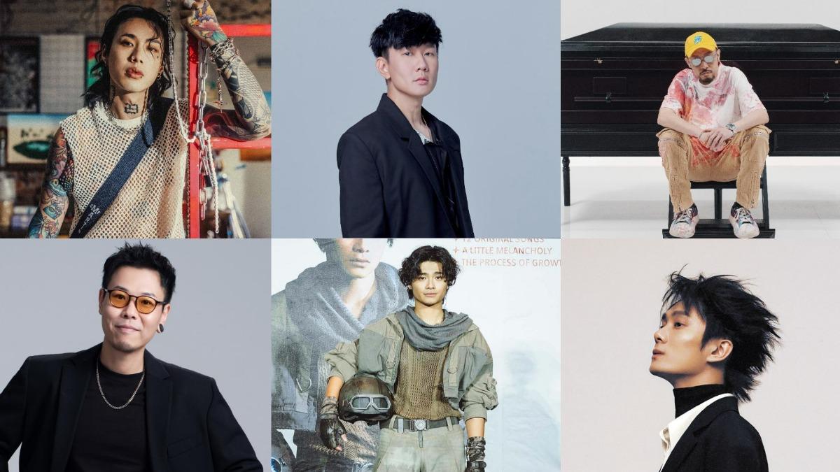 歌王人選相當競爭,除有金曲歌王林俊傑,Marz23、熱狗、裘德、許鈞及李浩瑋呼聲也頗高。(圖/華納音樂、JFJ Productions、本色音樂、基本節奏、形上娛樂提供、翻攝自裘德微博)