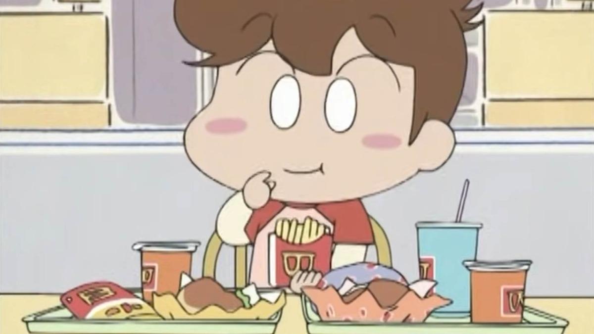 動漫的速食店標誌都是「W」。(圖/翻攝自木棉花YouTube)