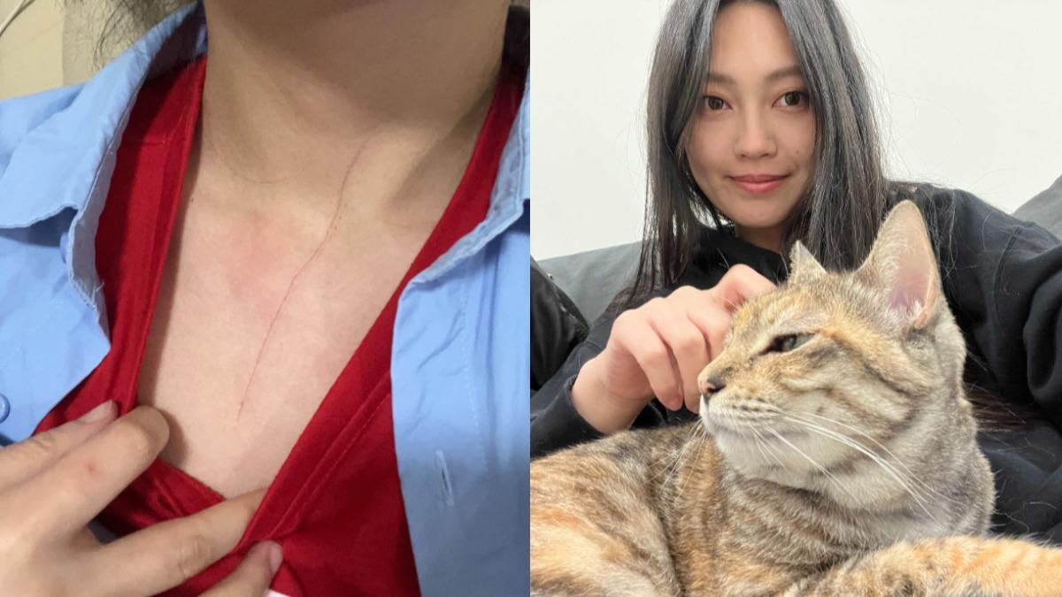 琟娜笑虧愛貓小花讓她度過一個闇黑母親節。(圖/谷優娛樂提供)