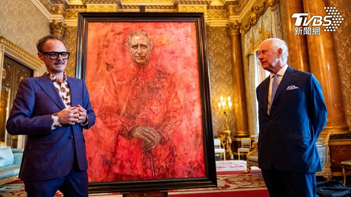 英王查爾斯三世登基後 首幅肖像畫亮相