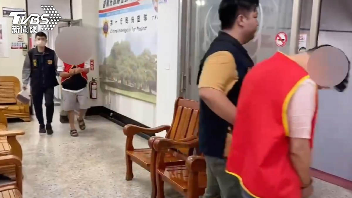 台南市警一分局組成專案小組前往臺中、彰化等地將兩名詐團成員拘提到案。（圖／TVBS）