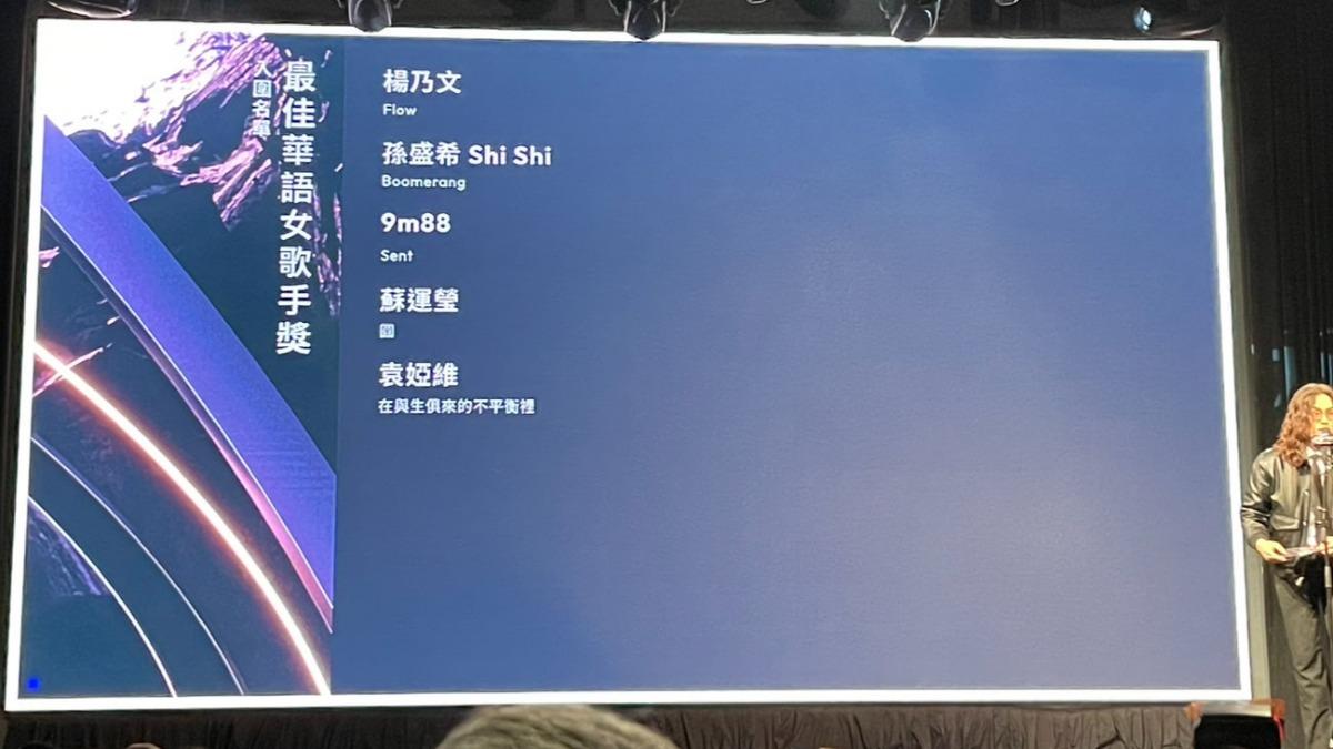 金曲35/死亡組合!華語歌后名單曝光 楊乃文對抗孫盛希