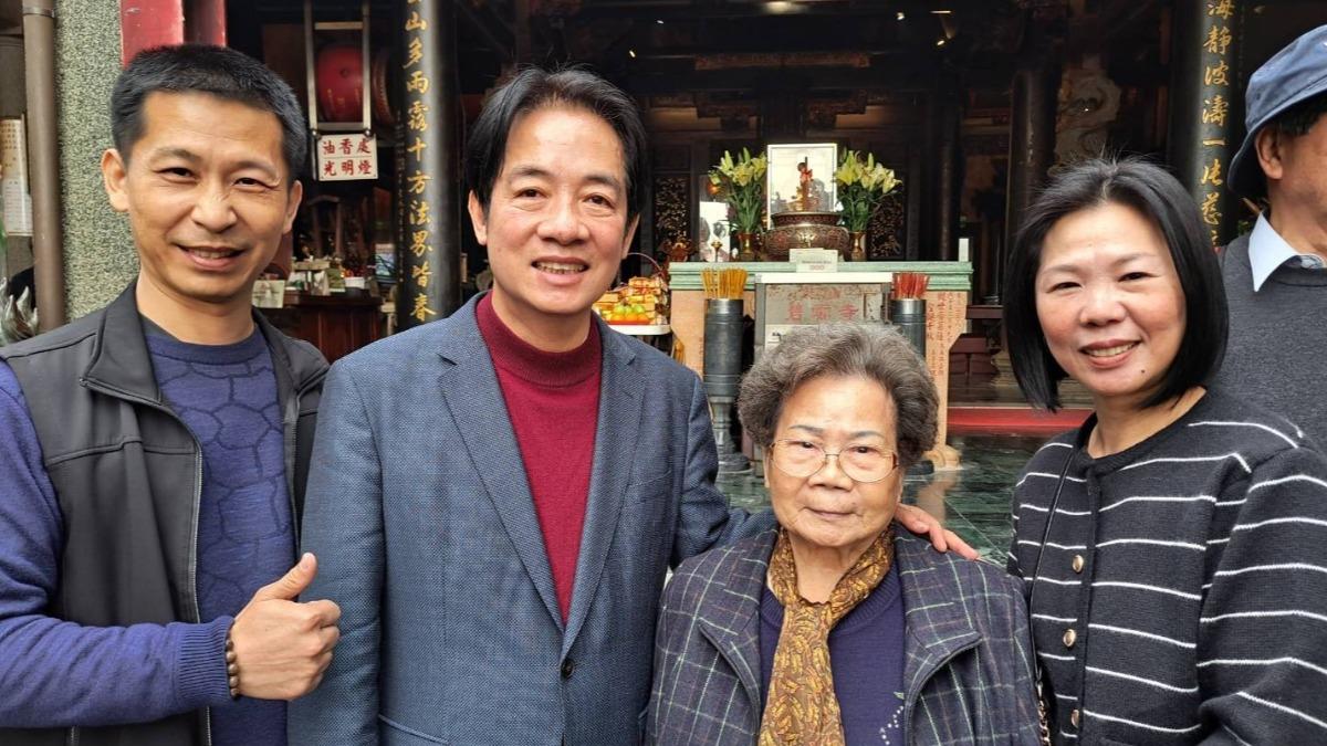 520台南、萬里鄉親包車觀禮 92歲阿嬤也來挺賴清德