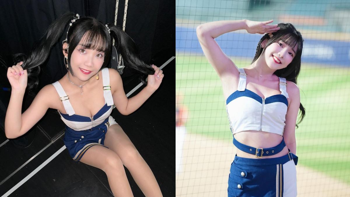 奶昔是富邦啦啦隊的人氣女孩,圈粉無數。(圖/翻攝自奶昔IG)