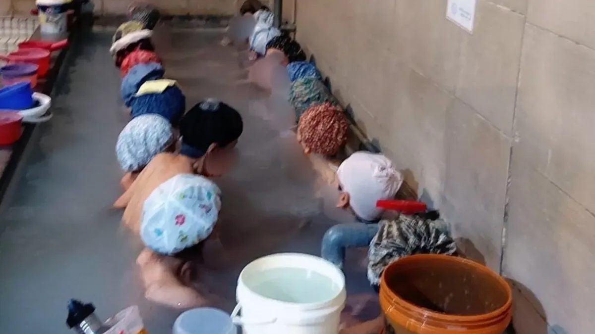 北市驚見超羞「沙丁魚浴池」!19人前胸貼後背 公園處回應了