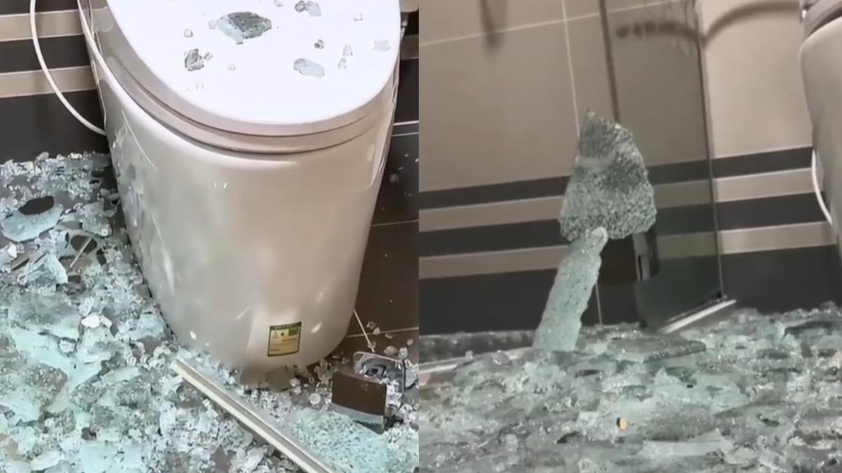 乾溼分離浴室「玻璃炸裂」!碎塊扎滿身 陸女洗澡慘淪血人