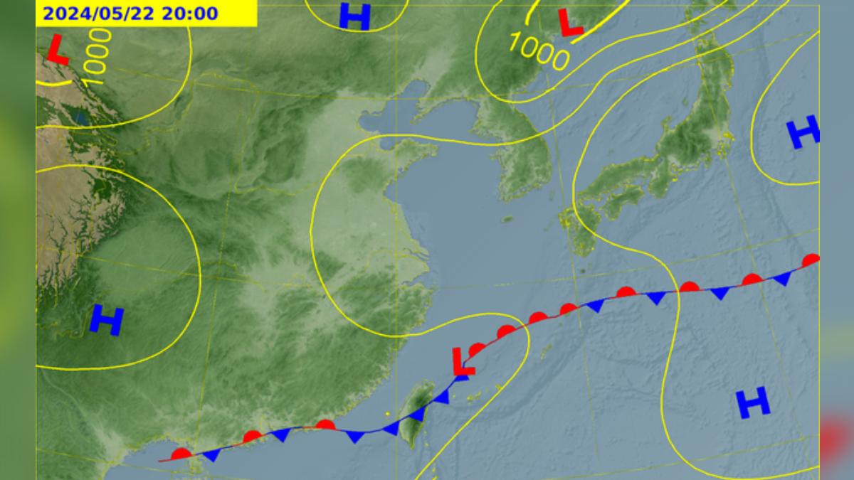 520傍晚起「開啟雨天模式」!這天半個台灣一片紫紅 雨區曝光