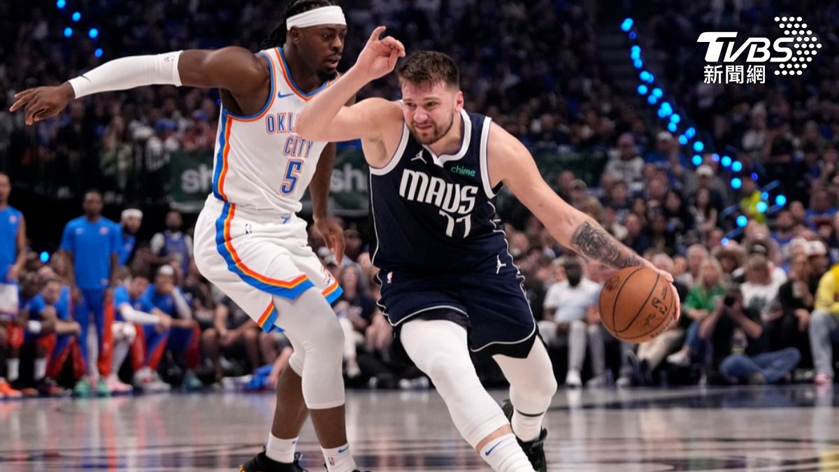 唐西奇（Luka Doncic）飆進29分10籃板10助攻大三元。（圖／達志影像美聯社）