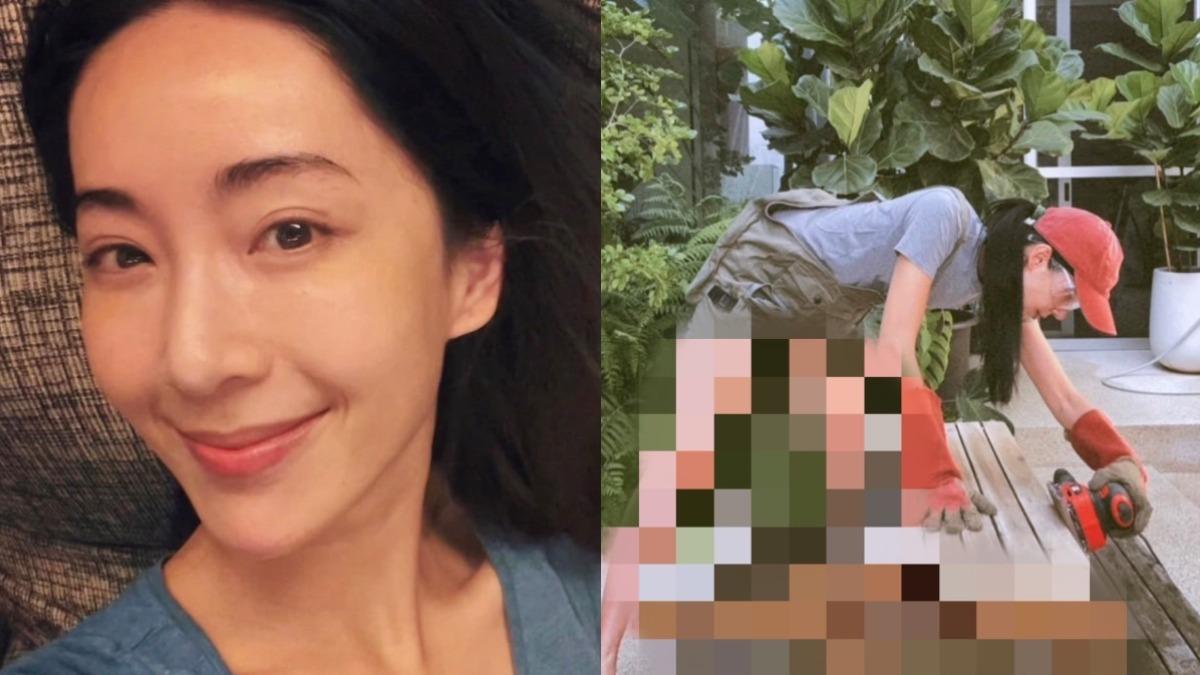 最辣女木工!隋棠「下半身失蹤」裝修 一彎腰長腿全看光