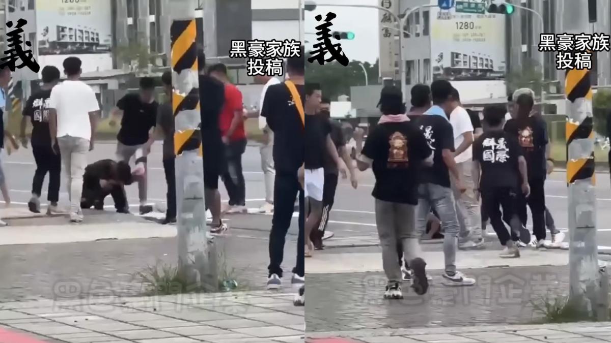 廟會身體碰撞互看不爽 台東黑衣人疑帶刀當街圍毆1男