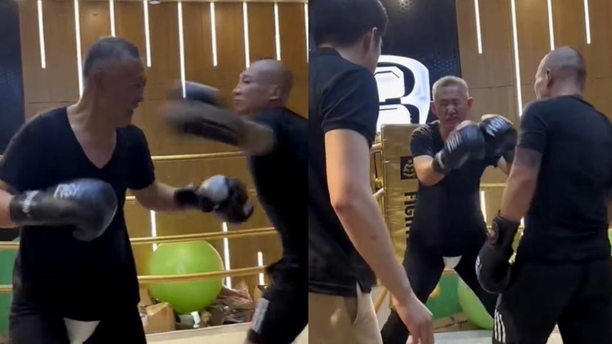 谷師父基本上都在挨打。（圖／翻攝自抖音）