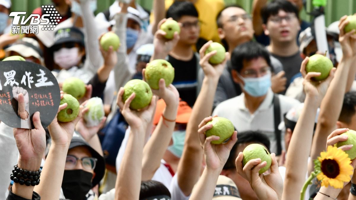 民眾黨遊行。(圖/胡瑞麒攝)