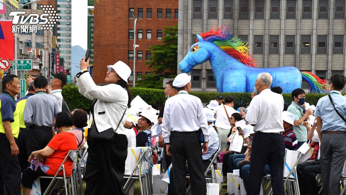 520就職典禮登場。(圖/胡瑞麒攝)